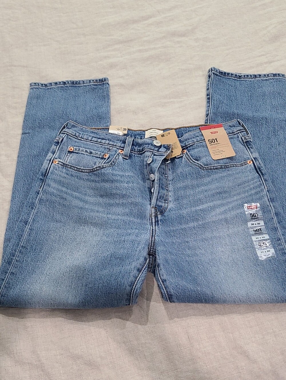 NWT Levi's 501 Womens Jeans 30x30